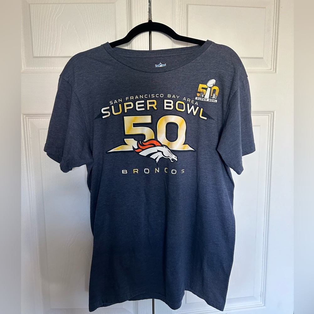 Denver Broncos Super Bowl 50 Shirt NFL - EUC - M